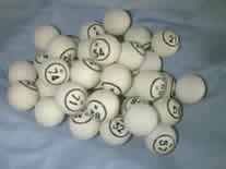 BINGO BALL- WHITE 1#