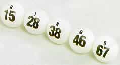 BINGO BALL- WHITE W/ 1 JUMBO #